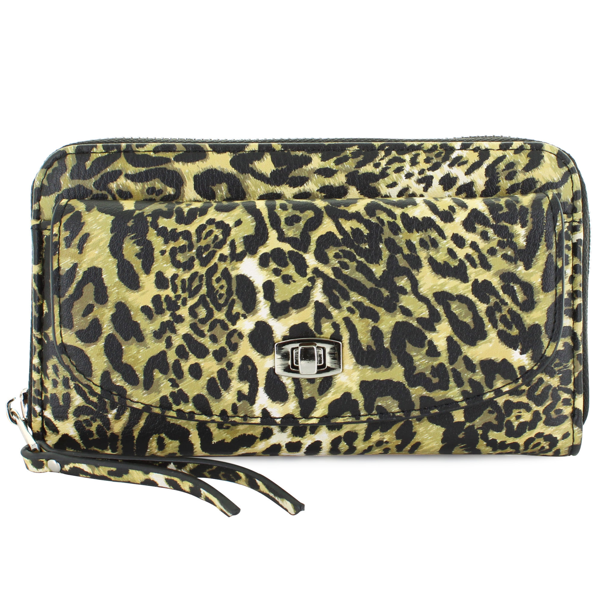 Madden Girl Leopard-Print Wallet Front View