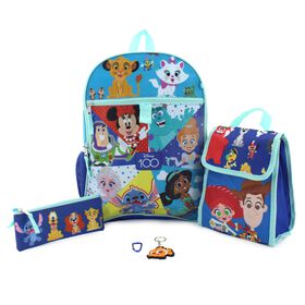 Paw Patrol Backpack Set Kids 5 Piece 16 Backpack Lunchbox Utility Case  Rubber Keychain Carabiner