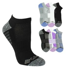  Women's Columbia Sport No-Show 6-Pair Pack Side View With Package