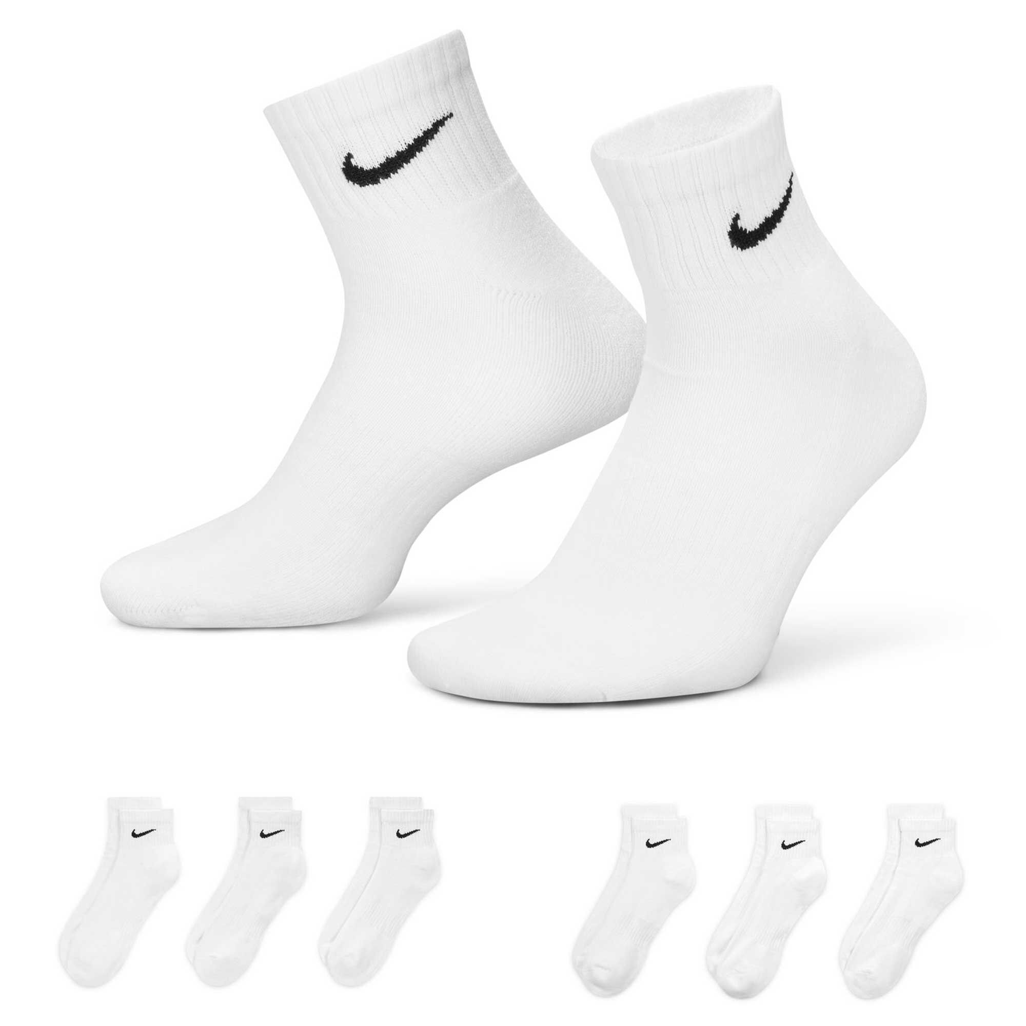 Men's Nike Everyday Cushioned Ankle 6-Pair Pack Side View With Package
