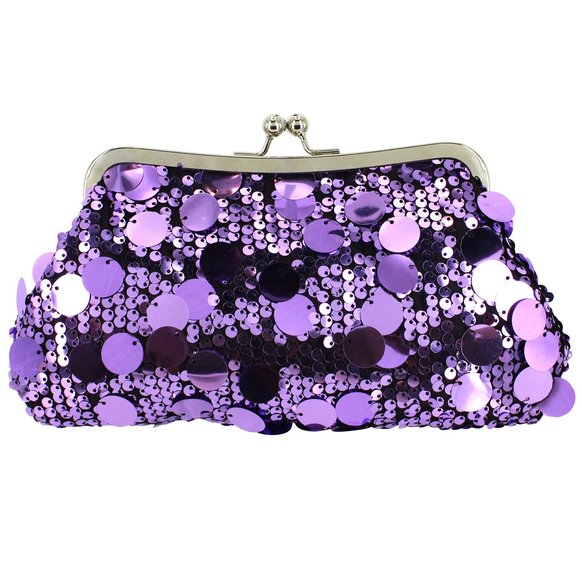 d'margeaux Sequin Evening Bag Front View
