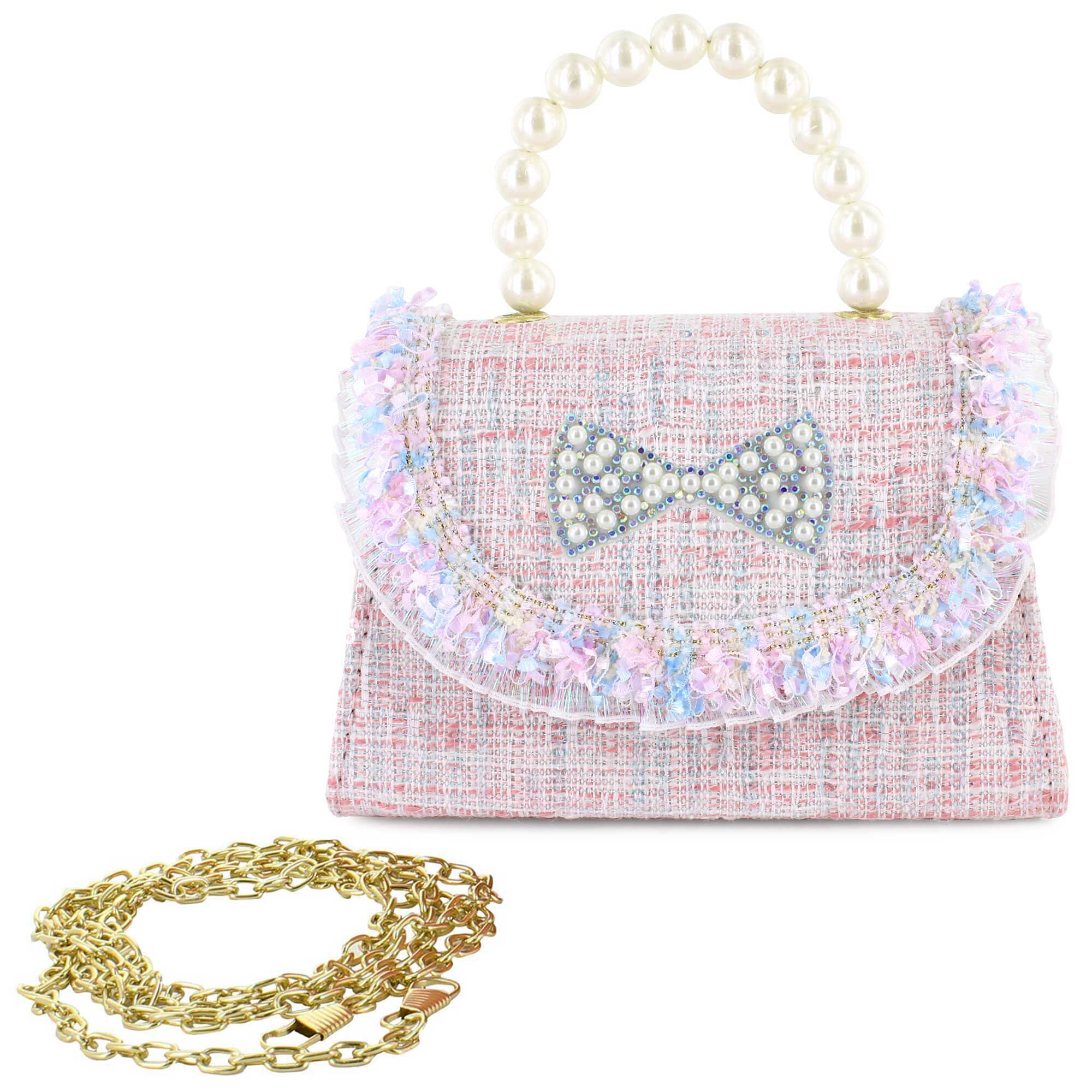 Willow & Ruby Tweed & Ruffle Mini Bag Front View