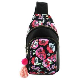 Sling & Fanny Packs Emperia Floral Sling Front View