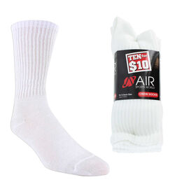  Men's Air Sports World Crew 10 For $10 Men's Air Sports World Crew 10 For $10, White, hi-res