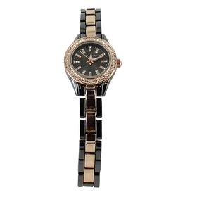 Watches Tahari Duotone Watch With Faux-Diamond Accents Front View