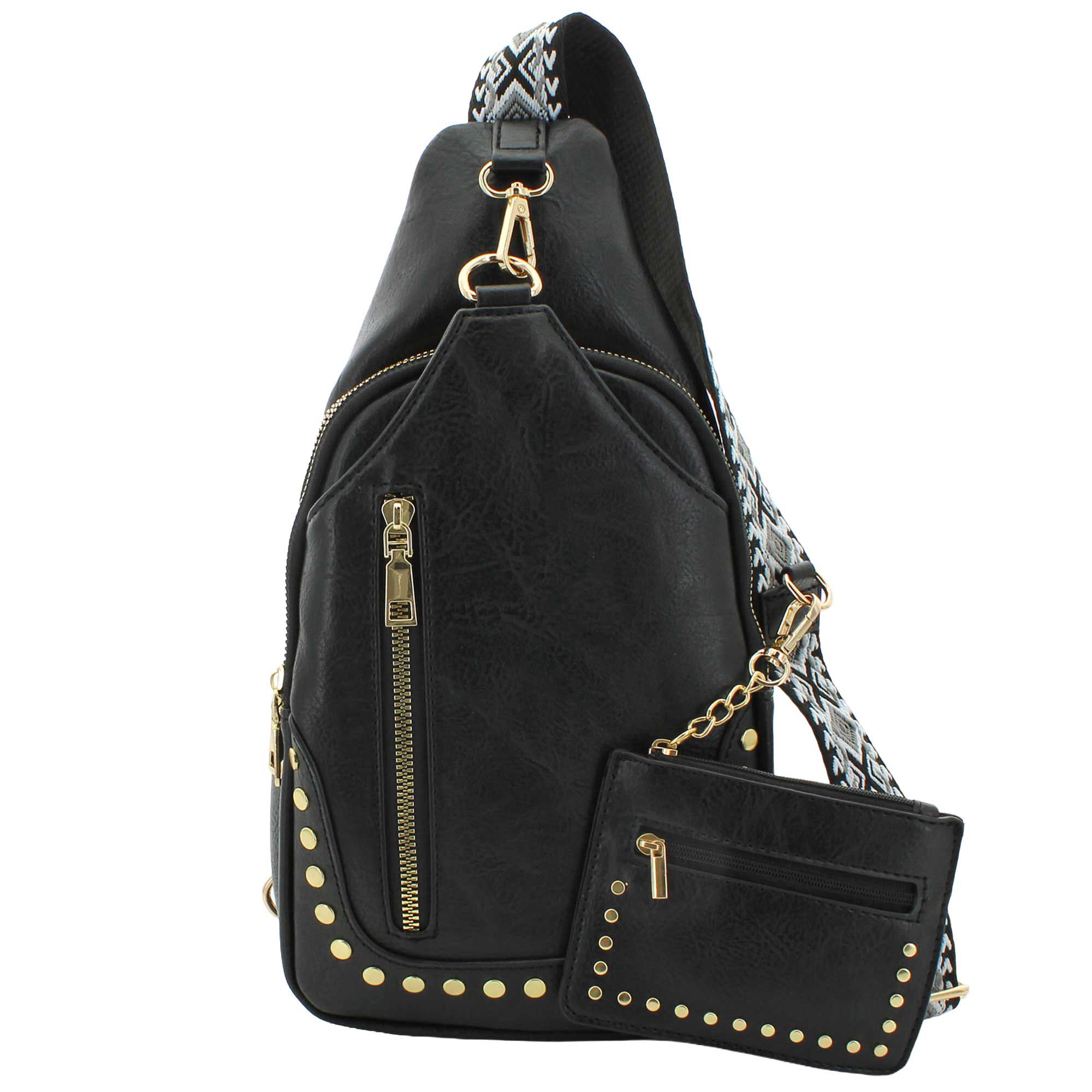 Sam & Hadley Sling With Clip-On Accessory Pouch Front View