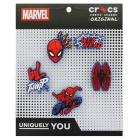 Crocs Jibbitz Crocs Jibbitz Spider-Man 5-Pack Front Package View