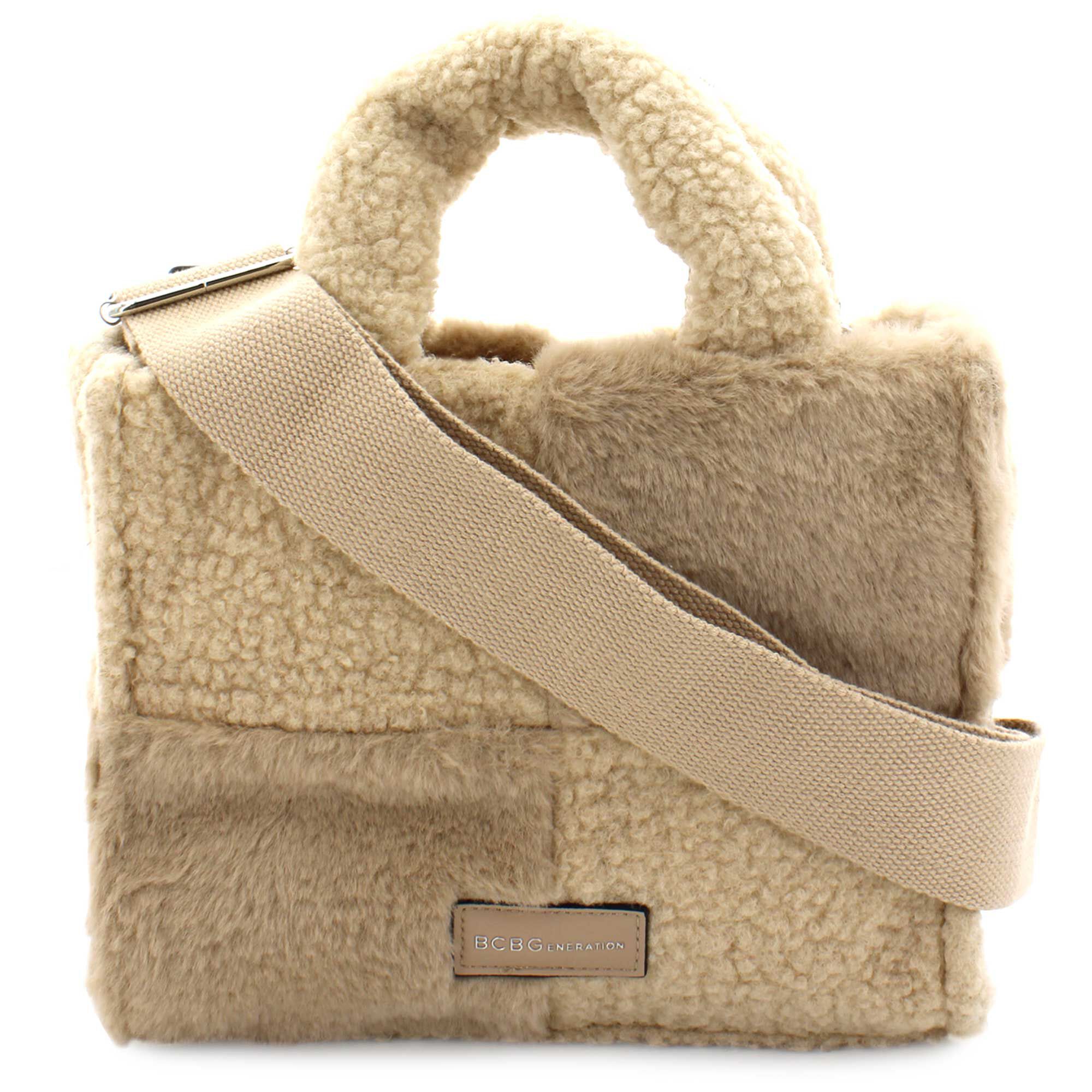 BCBGeneration Sherpa Satchel Front View