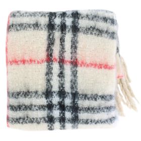 Scarves Couture Gems Oblong Plaid Scarf Folded View