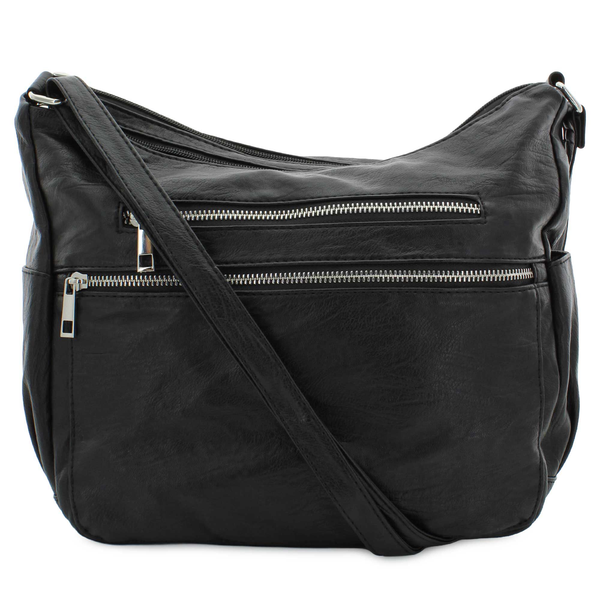 Sam & Hadley Zip Hobo Front View