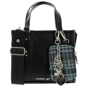 Handbags Madden Girl Tote With Small Pouch Clip-On Front View