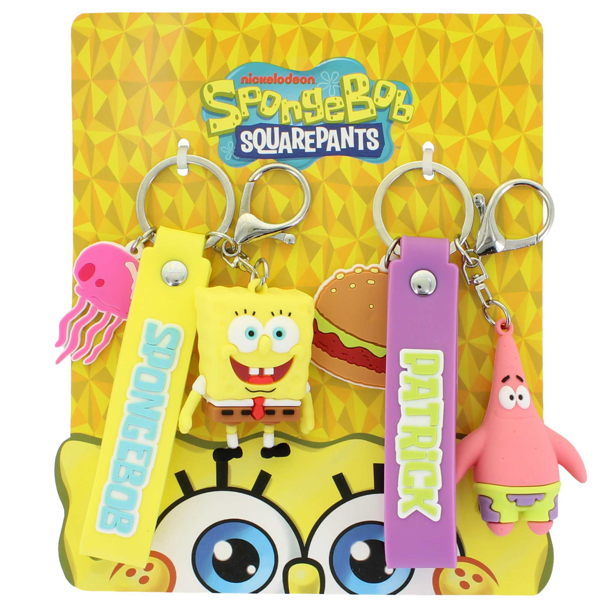 SpongeBob SquarePantsKeychain Bag Clip 2-Pack Front Package View