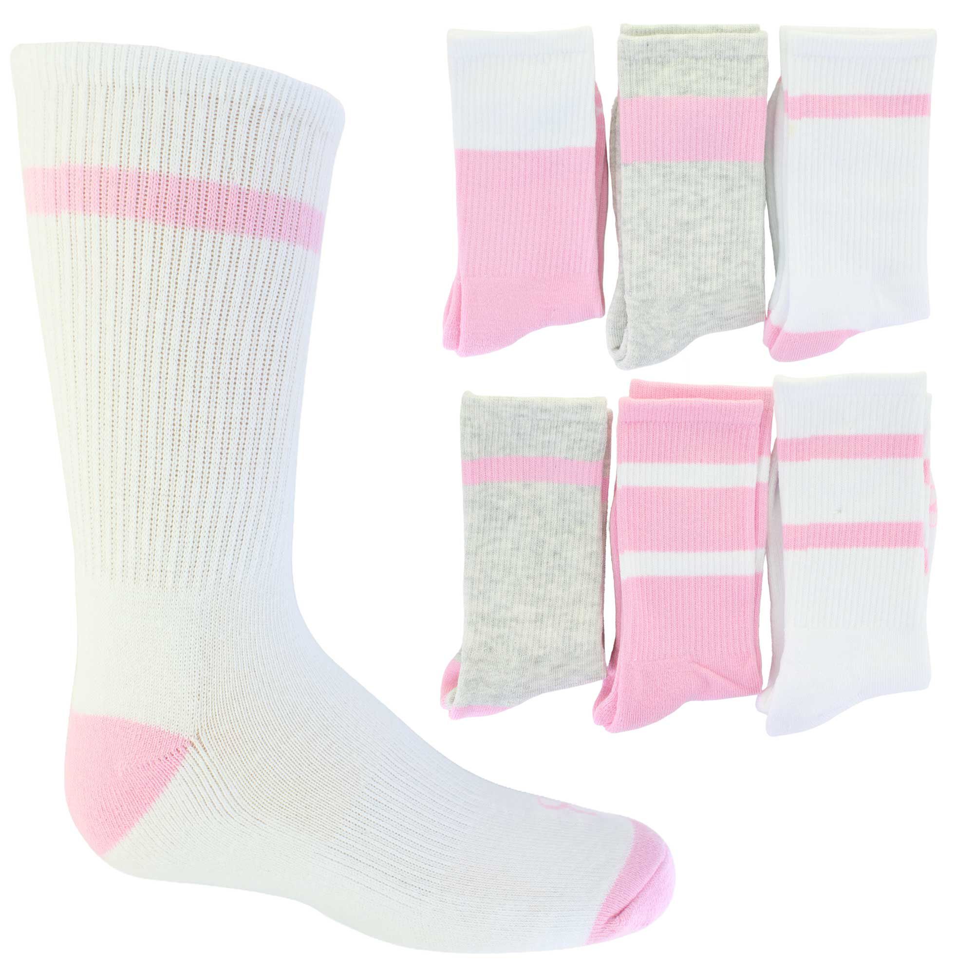 Kids' Layer 8 Performance Crew 6-Pair Pack Side View With Package