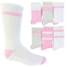  Kids' Layer 8 Performance Crew 6-Pair Pack Side View With Package