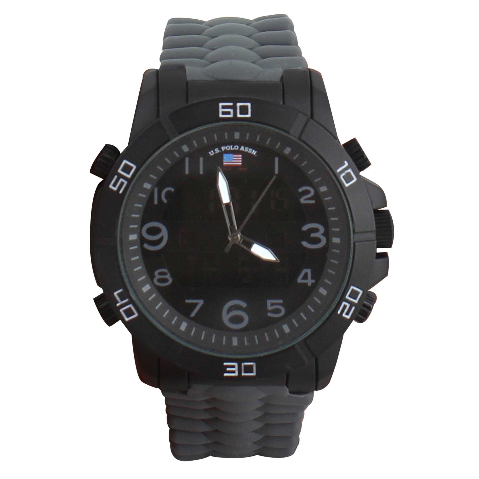 U.S. Polo Association Digital And Analog Watch Front View