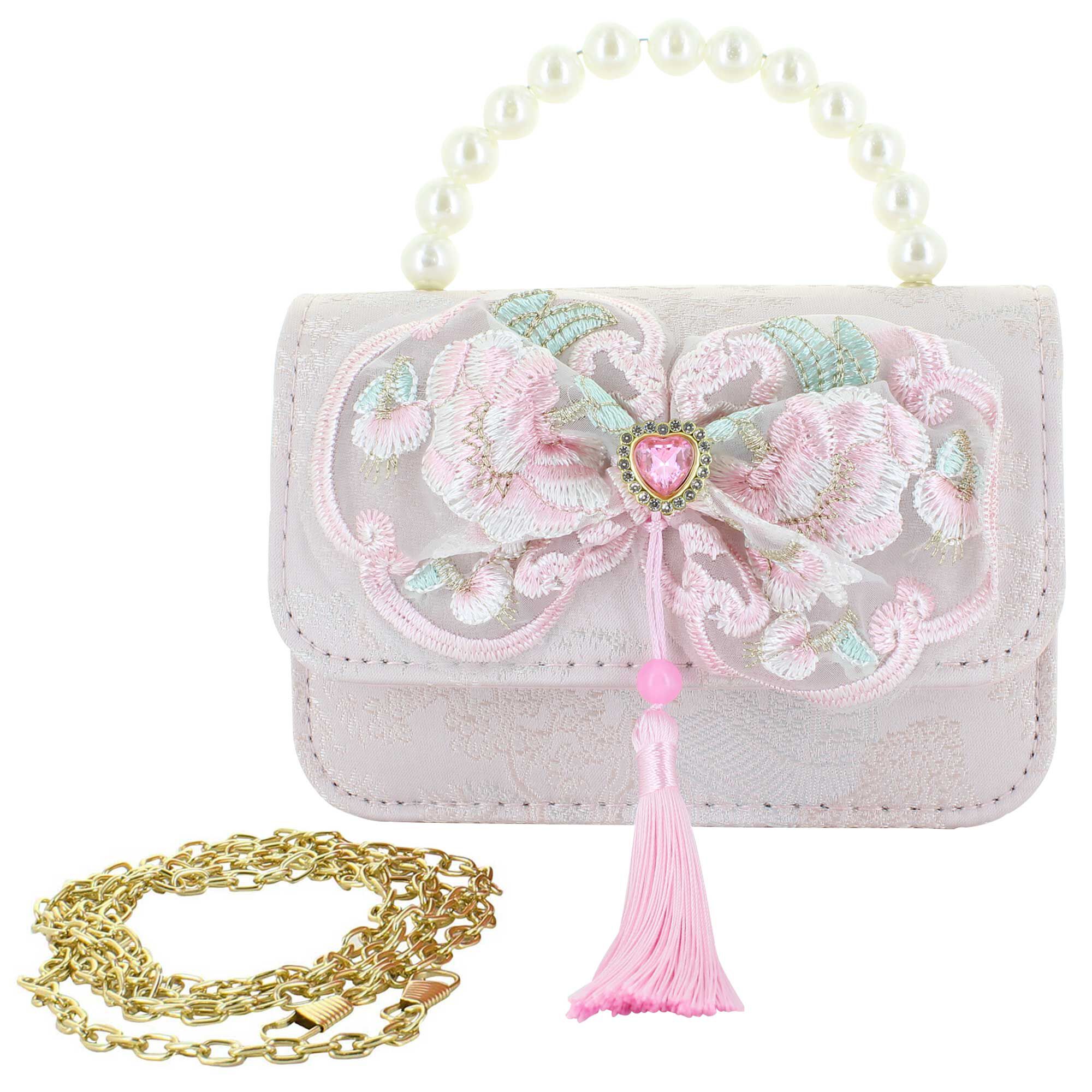 Willow & Ruby Chinoiserie Mini Bag With Tassel Front View