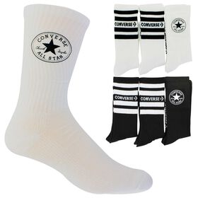 Socks Men's Half-Cushion Crew 6-Pair Pack Side View With Package