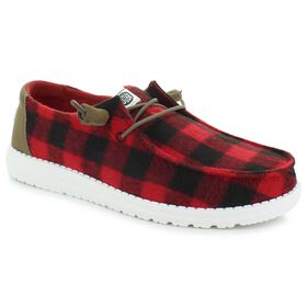  HEYDUDE Wendy Buffalo Plaid Right Side View