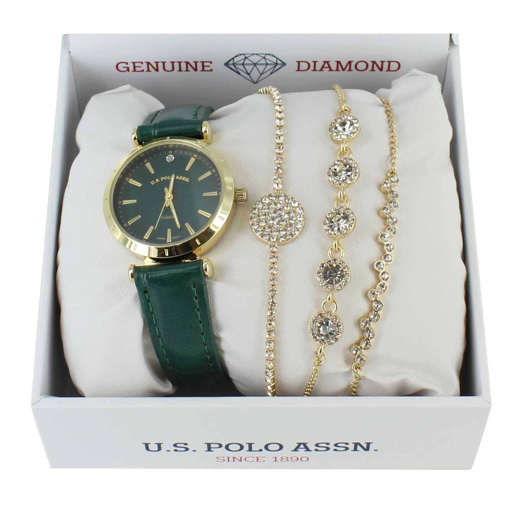 U.S. Polo Association Watch And Bracelet Set Full Set View