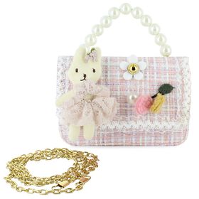 Handbags Willow & Ruby Tweed Bunny & Charms Mini Bag Front View