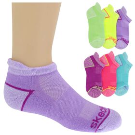 Girls' Socks Kids' Skechers Super Soft Low-Cut 6-Pair Pack Package Assortment View