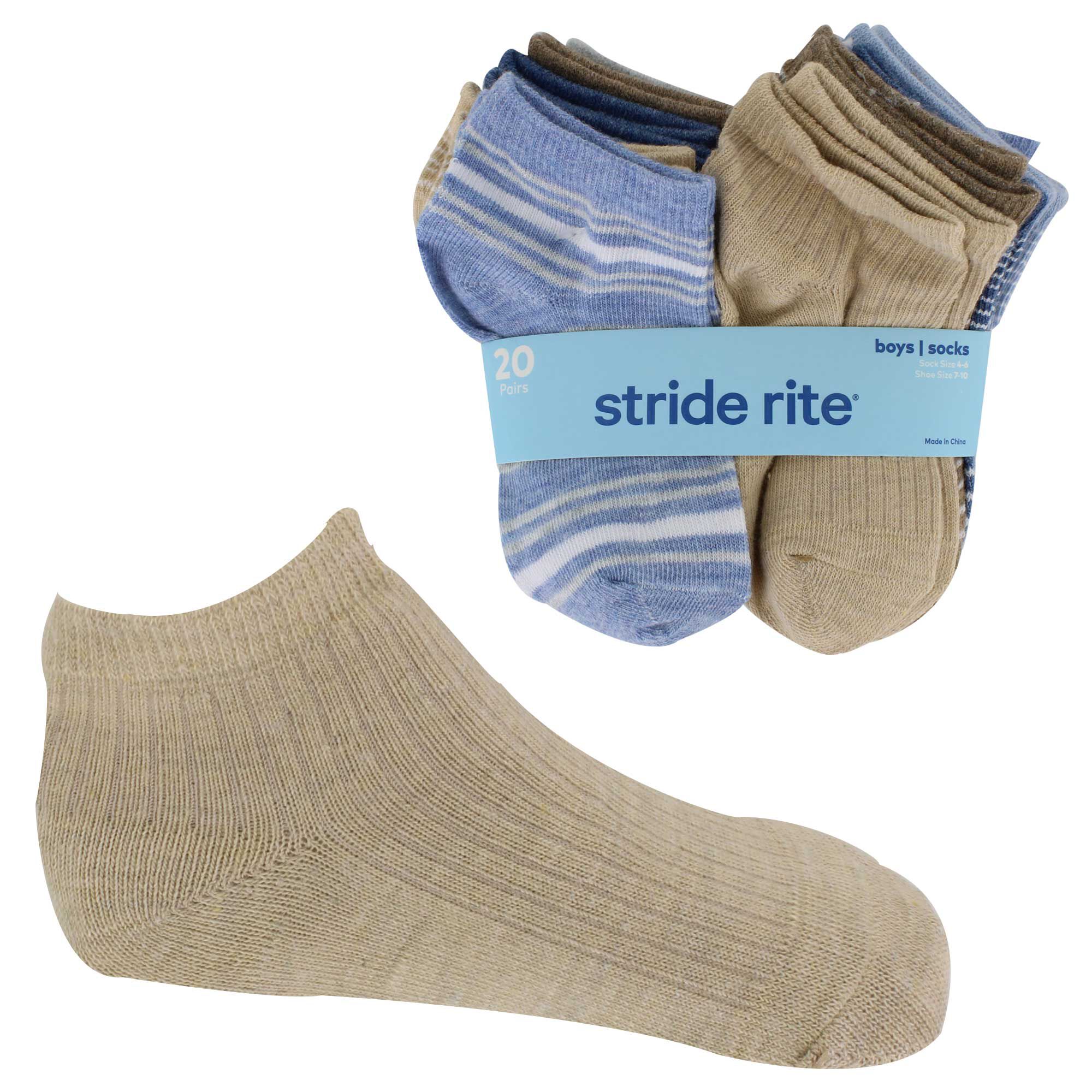 Infants' Stride Rite Solid & Striped 20 For $10 Side View With Package