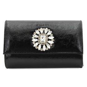 Clutches & Handbags Sasha Fancy Broach Clutch Front View