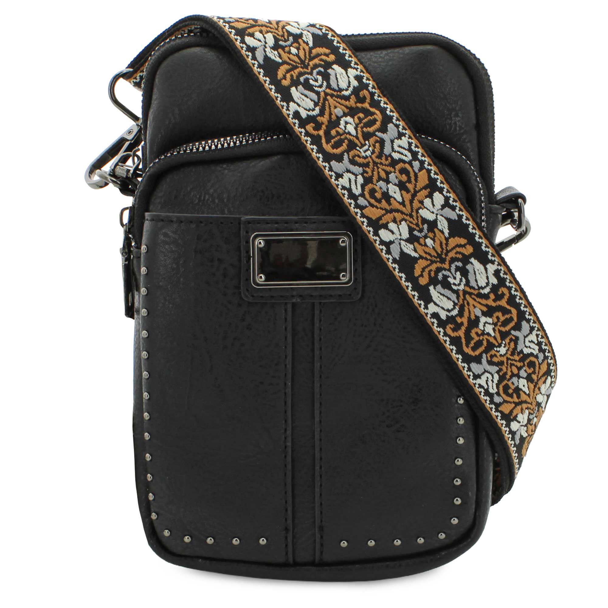 Sam & Hadley North South Studded Crossbody Front View