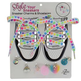 Keychains and Charms Heart-Themed Sneaker Charms & Shoelaces Front Package View
