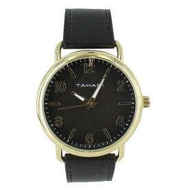Watches Tahari Watch With Simulated-Leather Band Front View