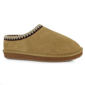 Clogs Lands' End Sitting by Fire Right Side View