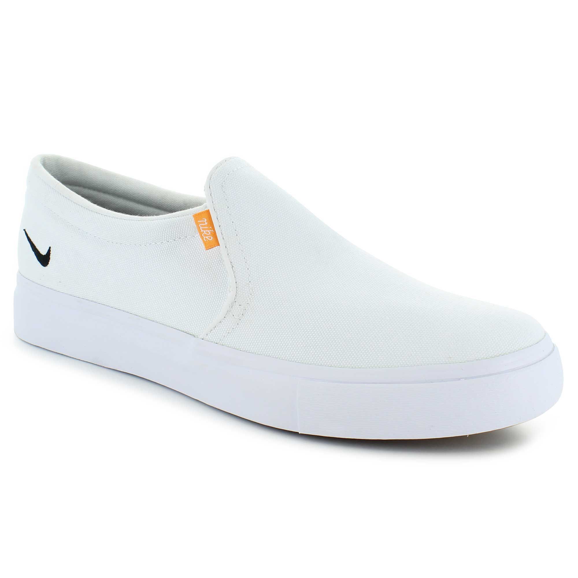 white nike slip on sneakers