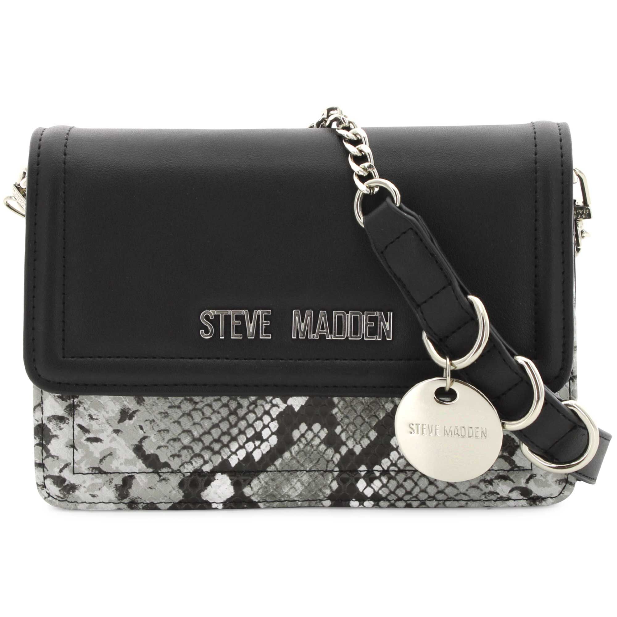 Steve Madden BSIGRID Faux-Snakeskin Crossbody Front View