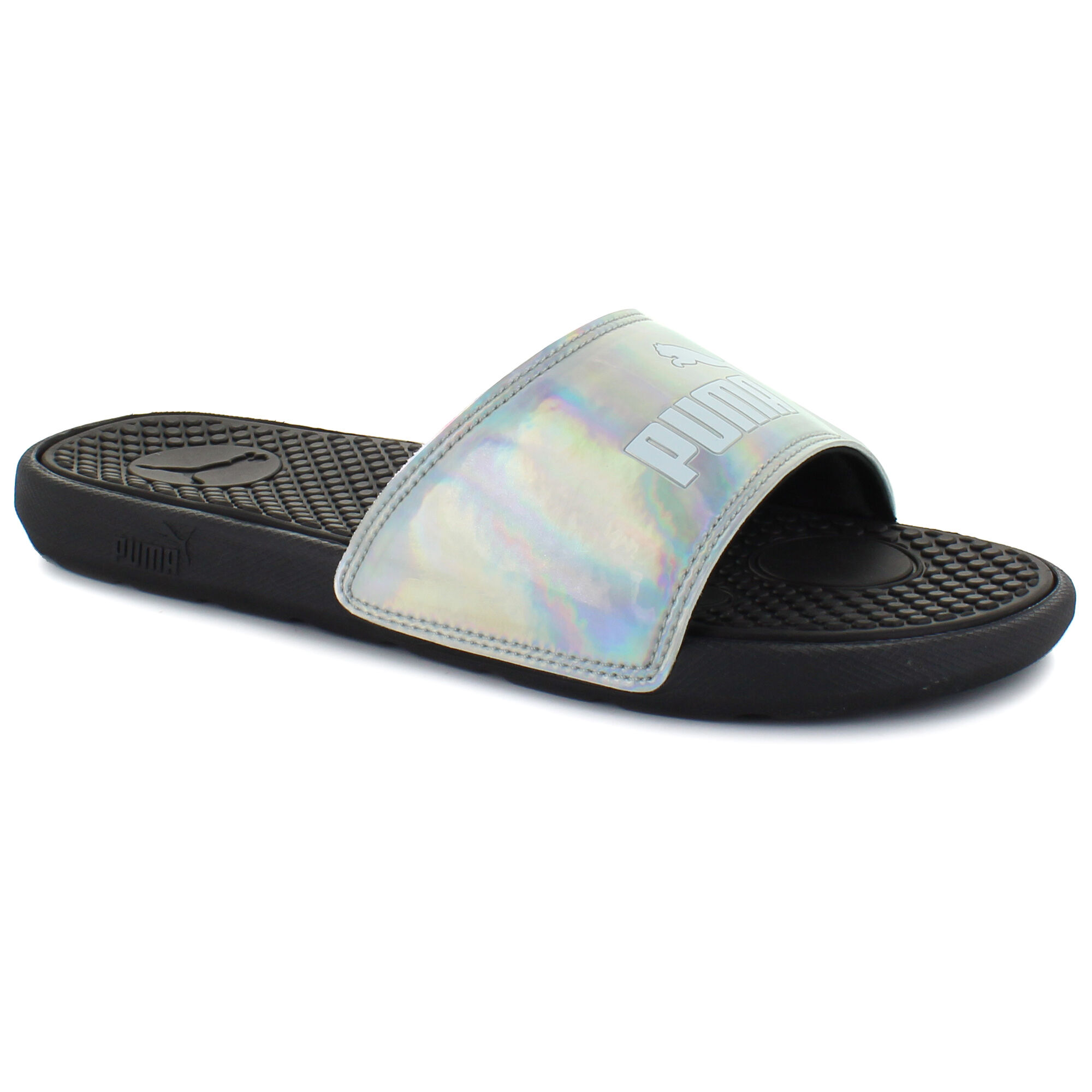 clear puma slides