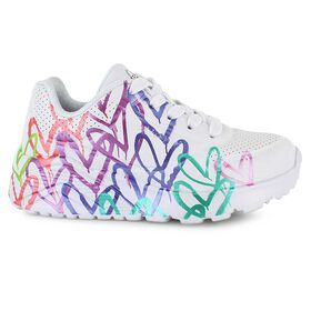  Skechers x JGoldcrown - Uno Lite - Metallic Love Right Side View