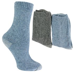  Women's Lemon Cozy & Warm Crew 2-Pair Pack Women's Lemon Cozy & Warm Crew 2-Pair Pack, Blue/Gray, hi-res