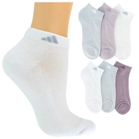 Socks Women's adidas Cushioned Low-Cut 6-Pair Pack Side View With Package