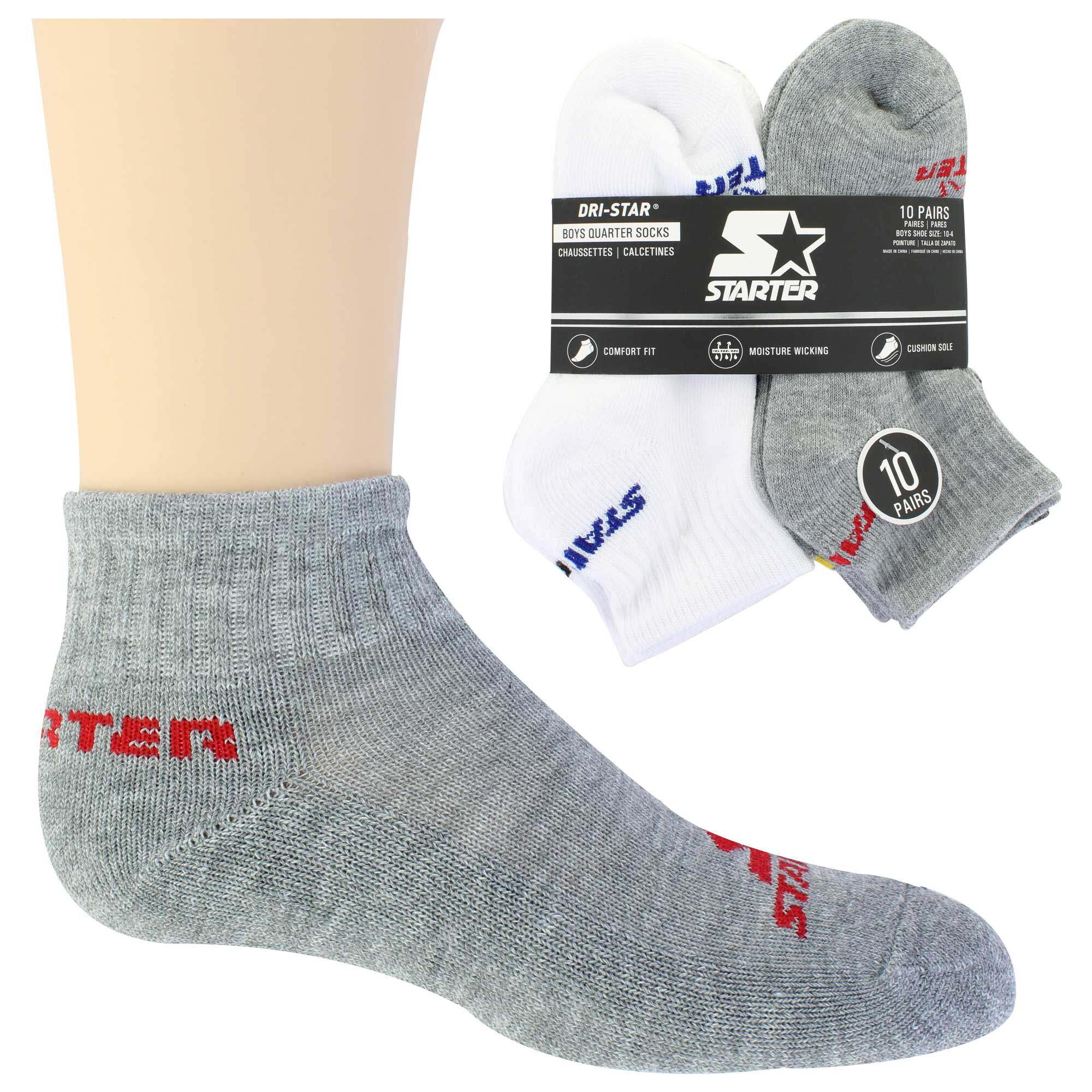 Kids' Starter Solid DRI-STAR Quarter 10 for $10 Side View With Package