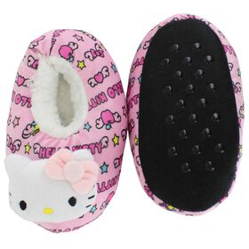  Kids' Hello Kitty Slipper Socks 2T-3T Front and Bottom View