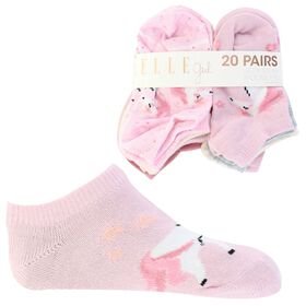 Infants' Socks Infants' Elle Girl No-Show 20 Pair For $10 Side View With Package