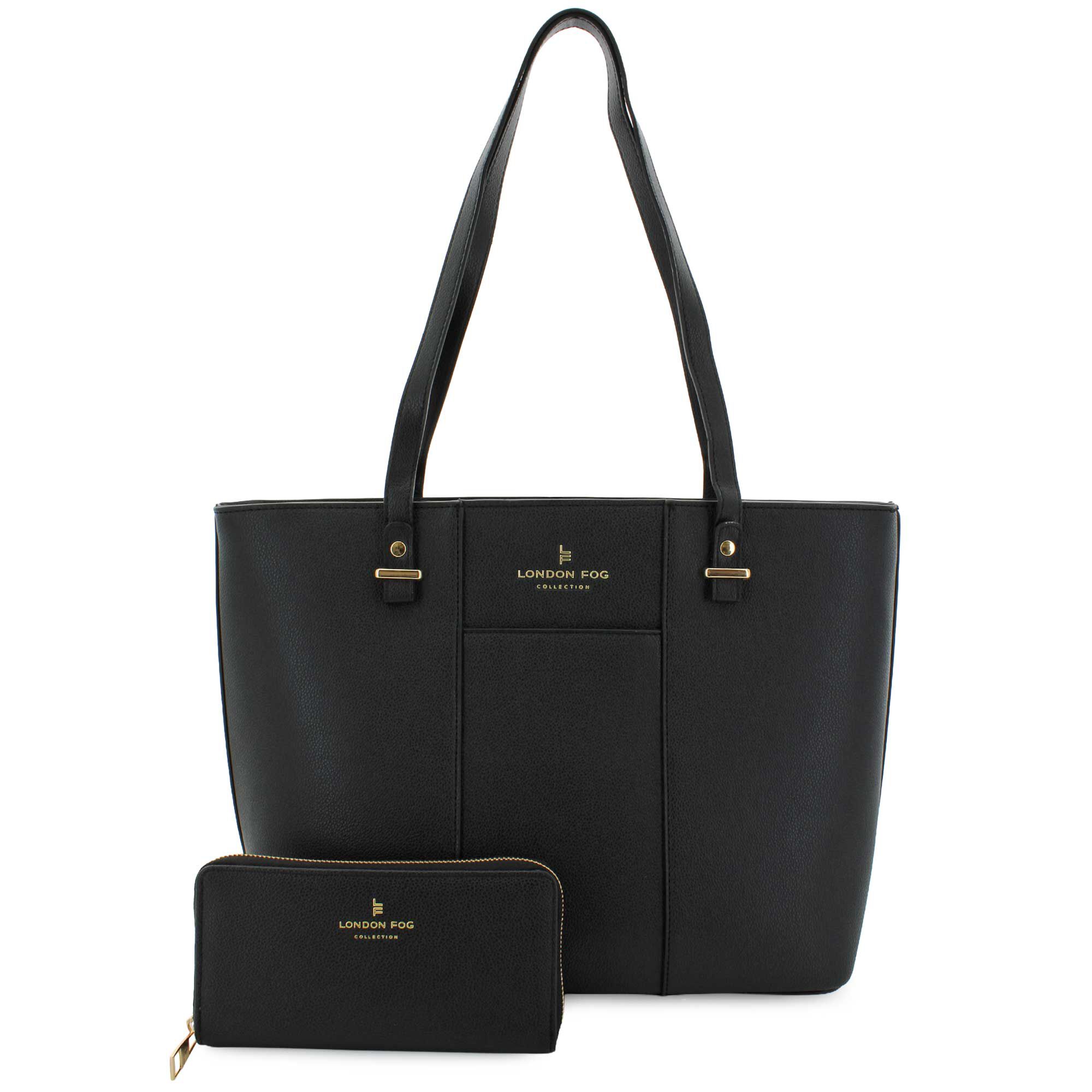 London Fog Allison 2-Piece Tote Set Front View