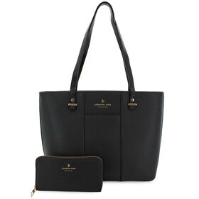 Handbags London Fog Allison 2-Piece Tote Set Front View