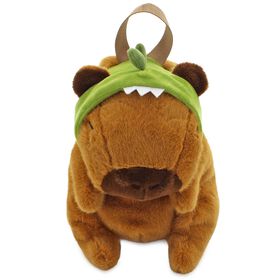  Carried Away Dinosaur Capybara Plush Backpack Front View