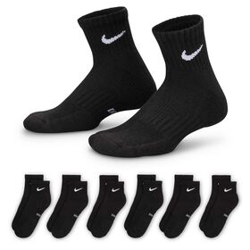 Boys' Socks Kids' Nike Everyday Cushioned Ankle 6-Pair Pack Side View With Package