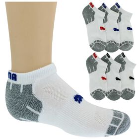 Boys' Socks Kids' PUMA Cushioned Low-Cut 6-Pair Pack Side View With Package