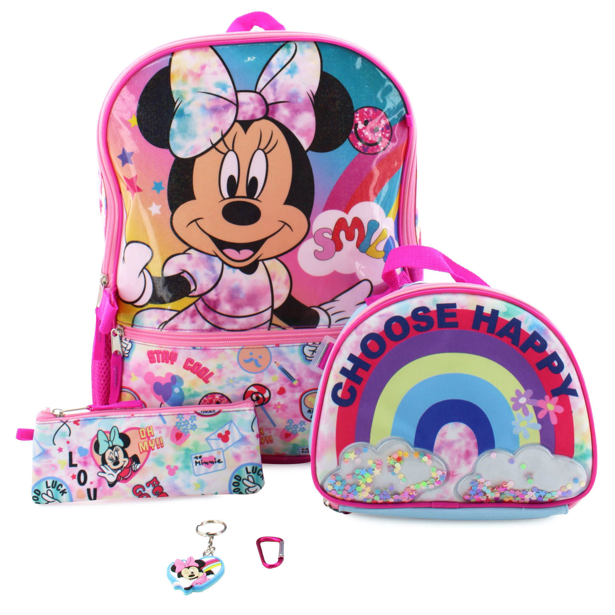 Disney Minnie Mouse 5-Piece Backpack Set Front View