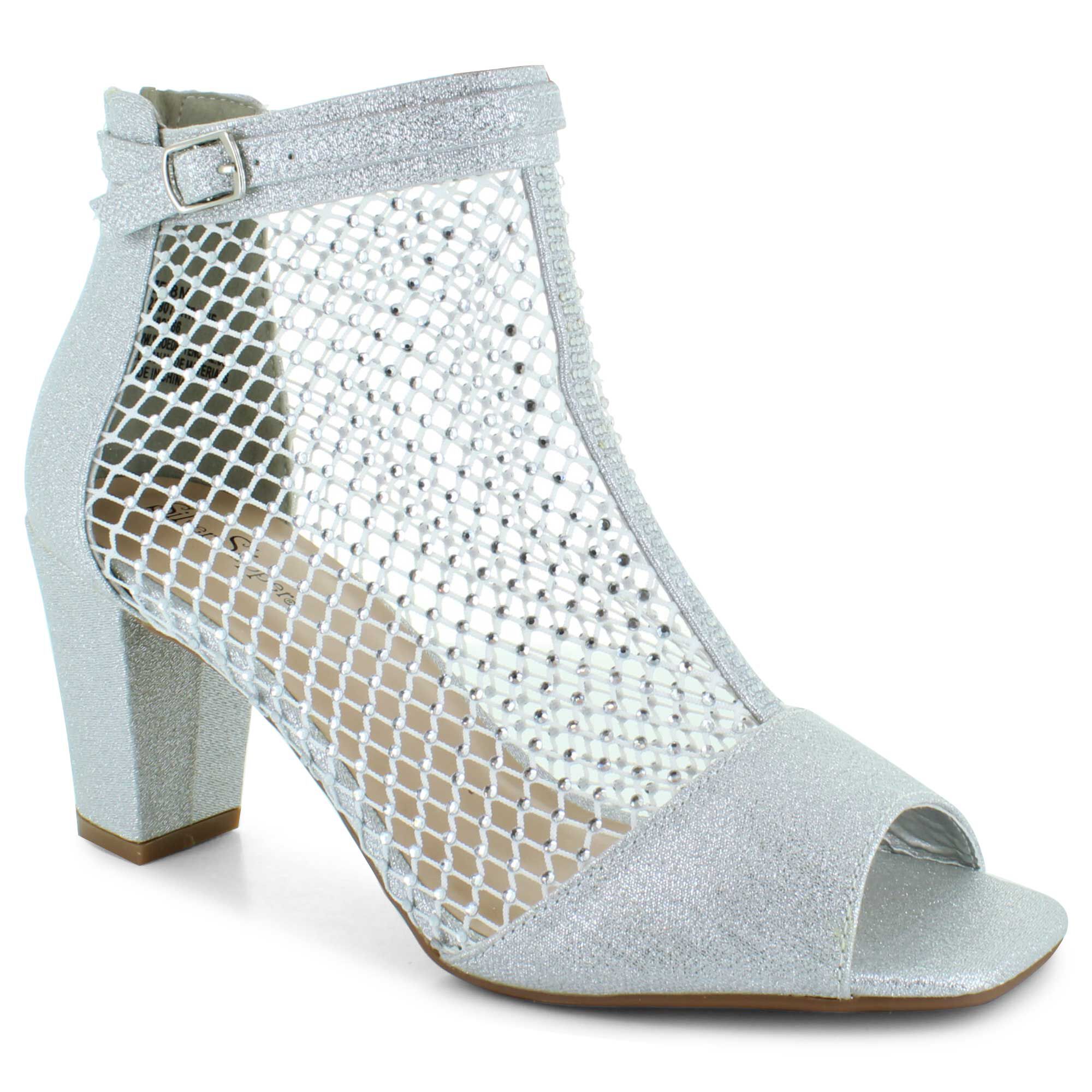 Silver heels shoe department on sale