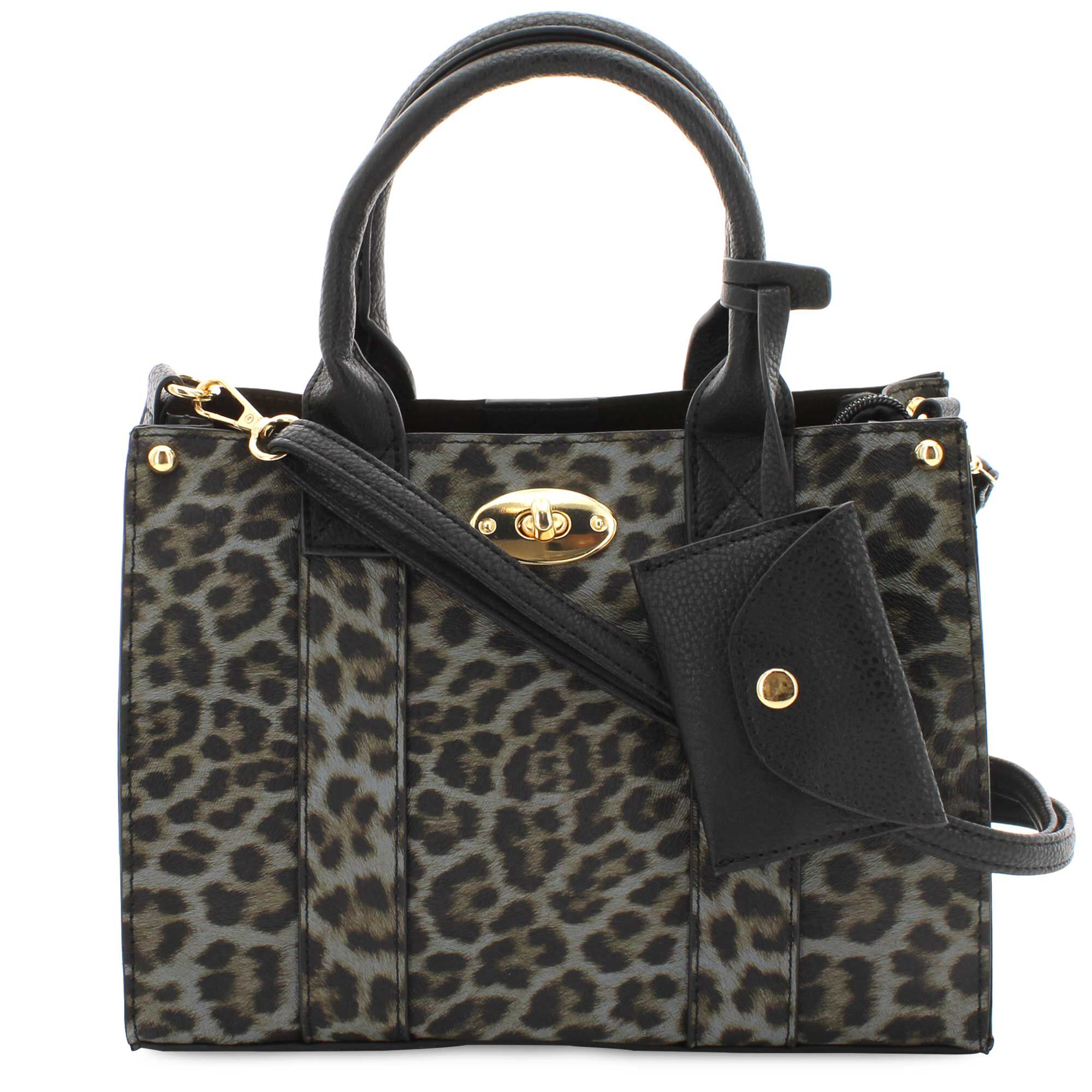 DS Bags Leopard-Print Martha Tote Front View