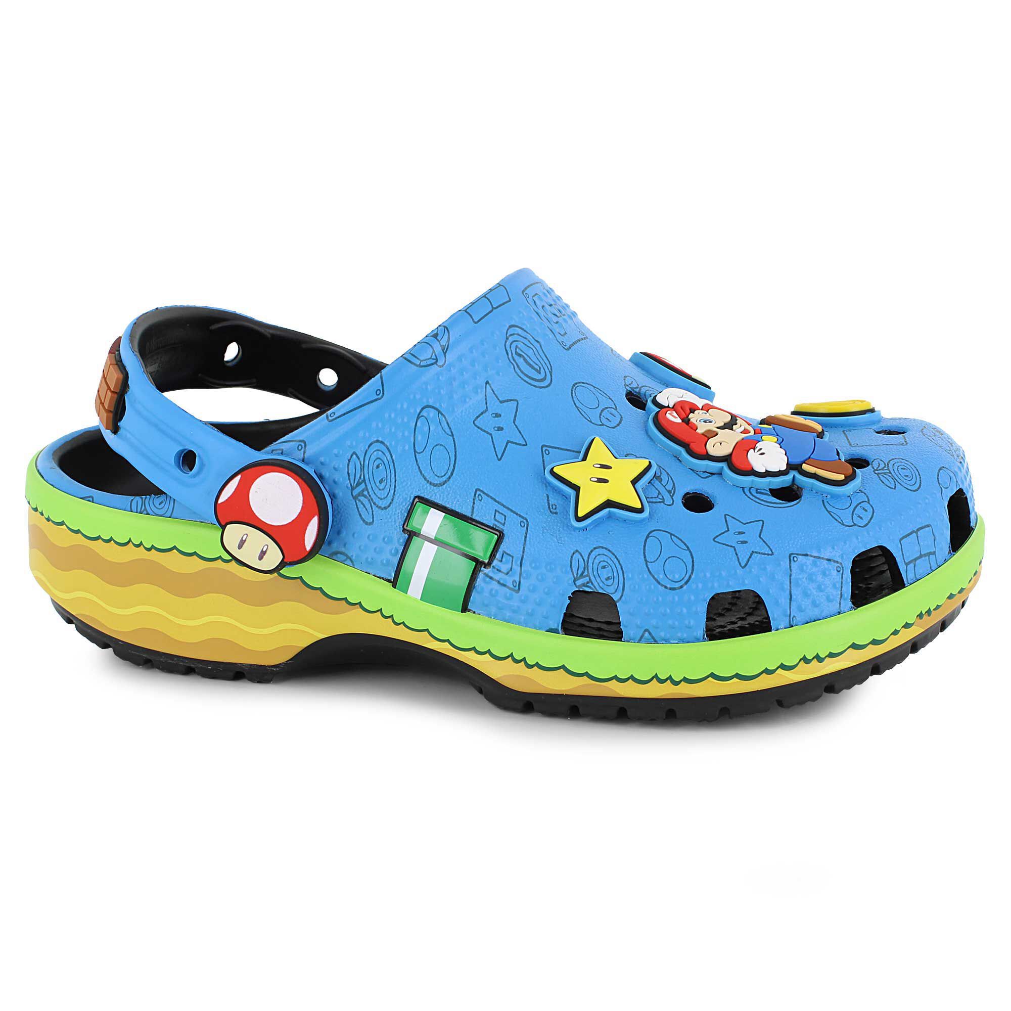 Crocs Super Mario Core Classic Clog Right Side View