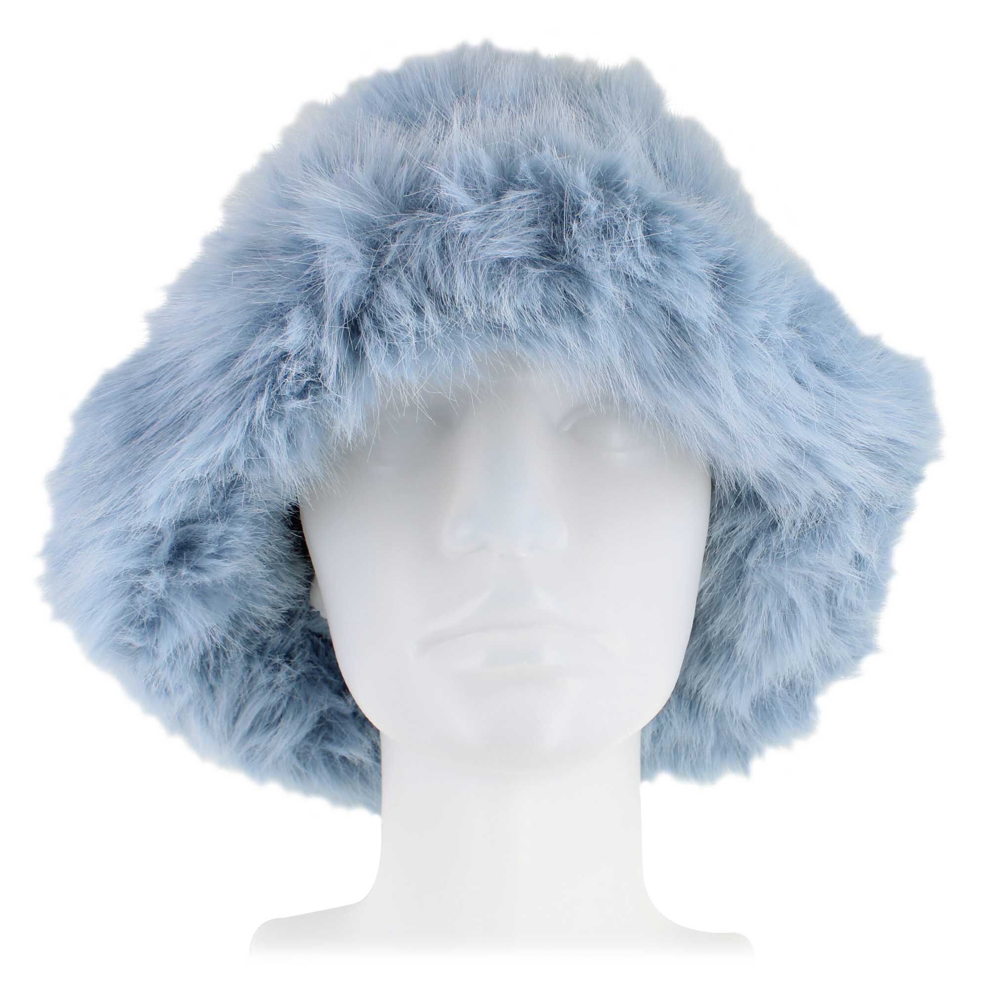 Women's Couture Gems Faux-Fur Bucket Hat Front View